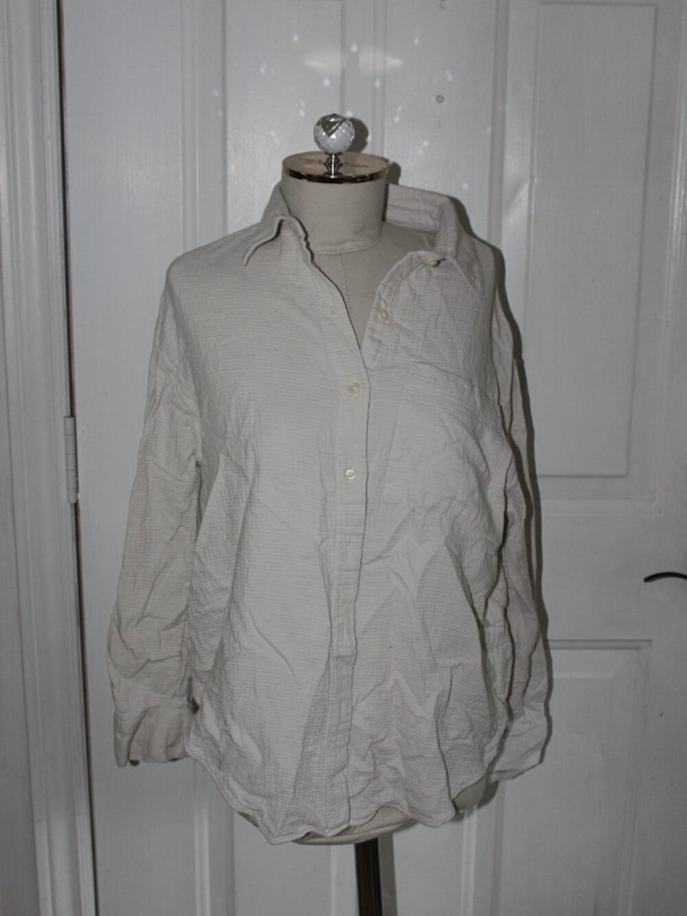 Cheesecloth button down shirt